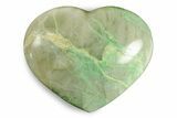 Polished Garnierite Heart - Madagascar #246696-1